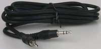 Audio cable - 3.5mm stereophonic plug to 3.5mm stereophonic plug 6 ft.