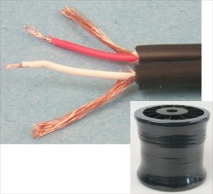 Standard 2 conductor Audio Cable for AUX and Phono application 50m