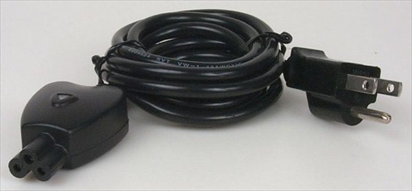 Replacement AC Cord 3 pins with ground and EMI/RFI filter built-in