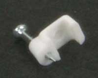 Telephone Wire Clip with nail.
