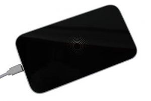 Wireless flat rectangular charging stand for mobile phones