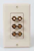 Wall Plate 6 binding post
