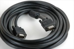 SVGA Cable 15 pin plug to 15 pin plug with audio cable 25 ft.