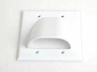 amx Wall plate with 45 degree open double gang