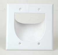 amx Wall plate concealed opening inside wall double gang