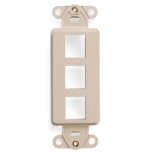 Keystone Decora 3 holes Ivory