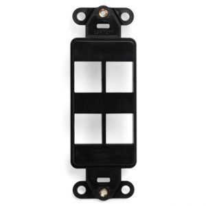 Keystone Decora 4 holes Black
