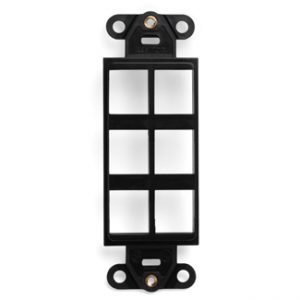 Keystone Decora 6 holes Black