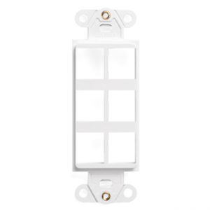 Keystone Decora 6 holes White