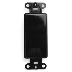 Quadruple Port Decora Blank Black