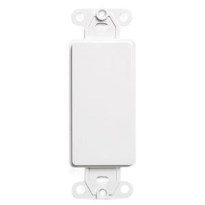 Quadruple Port Decora  Blank White