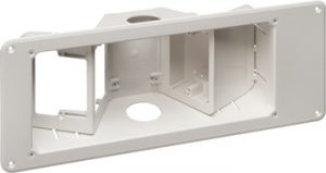 3-Gang Recessed TV Box™ w/ Angled Openings