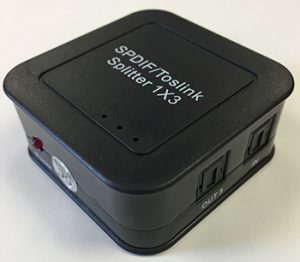 amx SPDIF Toslink 1 x 3 Audio Splitter