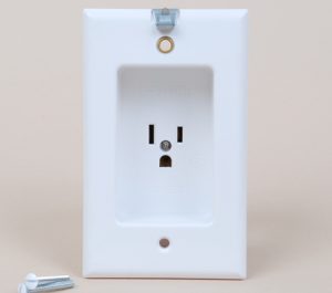 Recessed 110v AC Jack White
