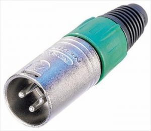 NEUTRIK XLR plug 4 pins in line silver finish