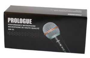 Unidirectional microphone with on off switch