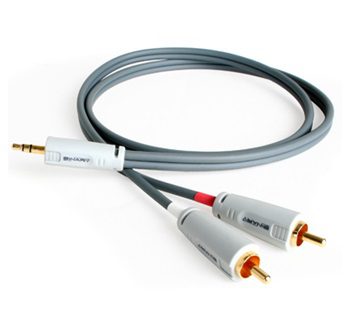 3.5mm (1/8in) Mini Stereo to Dual RCA Male-1M