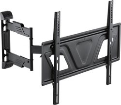 Pro-HD – Support mural TV ultra-plat à mouvement complet, VESA 600×400, 35kg (77lbs), noir