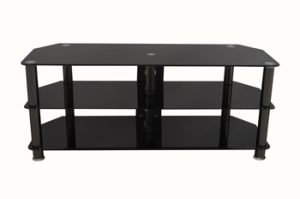TV STAND with 3 Glass Shelves
