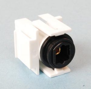 Fiber Optic (Toslink) jack mounted on Keystone insert