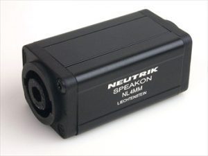 NEUTRIK 4 pins speakon coupler jack to jack