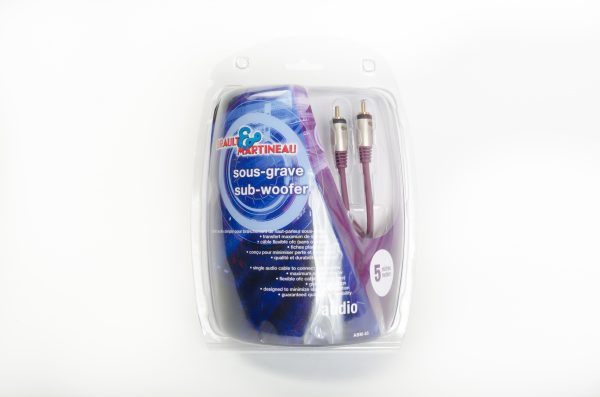 Single Audio cable RCA  plugs to RCA plugs 5M