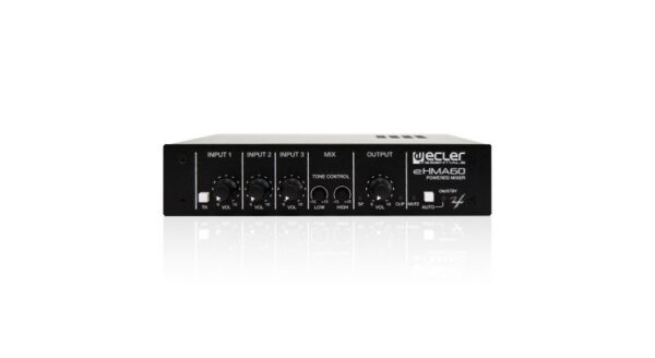 Ecler eHMA60 Self-powered Mixer, w/1x60W@4Ohms or 60 W@ 70V/100V