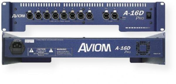 AVIOM - Rack-Mounted A-Net® Distributor, with Internal Power Supplies