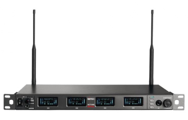 Mipro Full-Rack Quad-Channel Encrypted Digital Receiver-72 MHz Wideband with Dante (554 - 608 MHz)