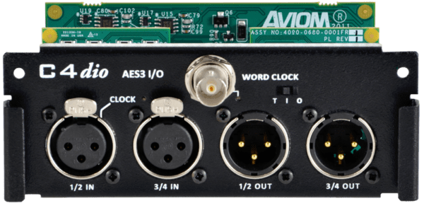 AVIOM - 4x4 AES3 Digital I/O Card with Word Clock