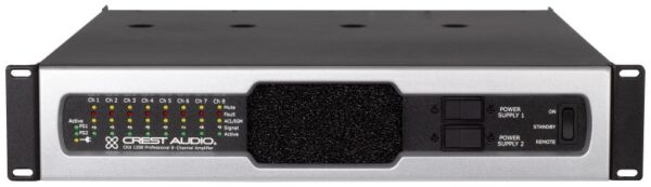 CREST - CKd 1208 - Eight channels of 1,250W (70V, 100V, 4 and 8 Ohms)