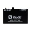 Ecler VEO-XRT44 is a professional HDBaseT Receiver of High Dynamic Range (HDR) formats for HDMI 2.0 extension.  The extenders support video signal re - Image 2