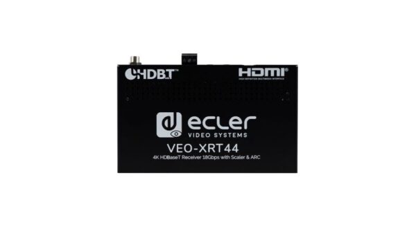 Ecler VEO-XRT44 is a professional HDBaseT Receiver of High Dynamic Range (HDR) formats for HDMI 2.0 extension.  The extenders support video signal re - Image 2