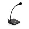 Ecler 1-zone desktop paging station, compatible with any device including a phantom-powered microphone input