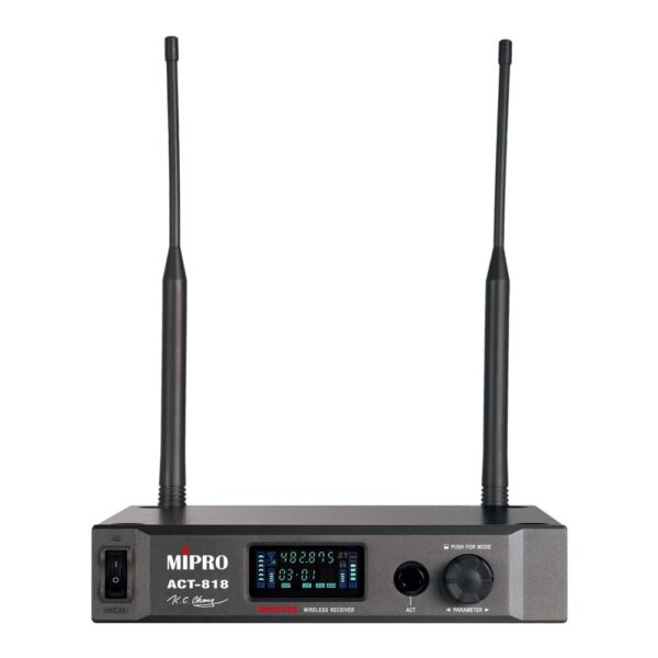 Mipro 1/2-Rack Single-Channel Encrypted Digital Receiver -64 MHz Wideband (540 - 604 MHz)