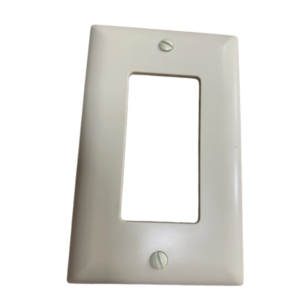 Wirepath™ Decorative Single Gang Wall Plate (Ivory)