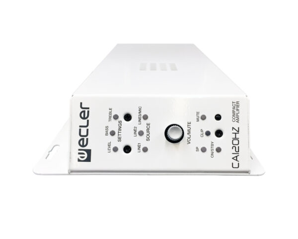 Ecler CA120HZ - AV Integration Micro Amplifier, 120 W @ 70V/100V line level, RS232 Port, IR Receiver