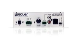 Ecler CECA120HZ – micro-amplifier delivering 1 x 120 W RMS @ 70V / 100 V line level (high impedance)