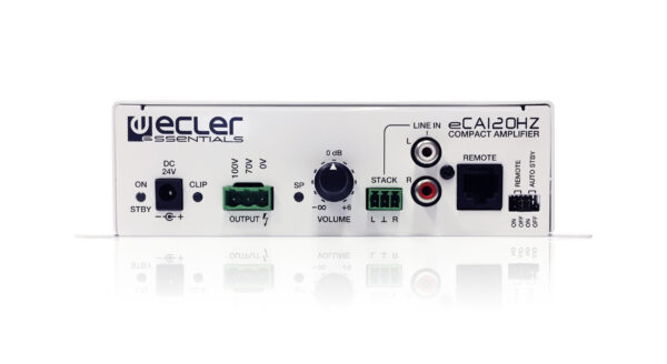 Ecler CECA120HZ - micro-amplifier delivering 1 x 120 W RMS @ 70V / 100 V line level (high impedance)