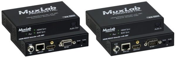 MUXLAB - HDMI/RS232 Extender Kit with ARC, HDBT, UHD-4K