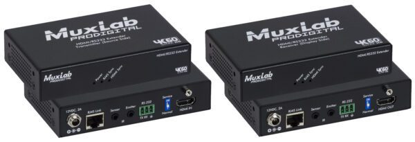 MUXLAB - HDMI/RS232 100m Extender Kit, HDBT, 4K/60
