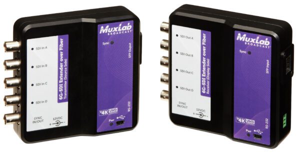 MUXLAB - 6G-SDI Extender Over Fiber Kit (SM 80km)