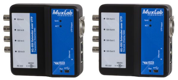 MUXLAB - 6G-SDI Extender over UTP with Ethernet