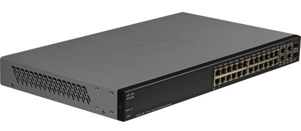 MUXLAB - Cisco SG350-28P 28-Port Gigabit PoE Managed Switch (preconfigured)