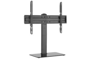 amx Support TV - dessus de table, base en verre teinté, écrans de 37"-70" - noir