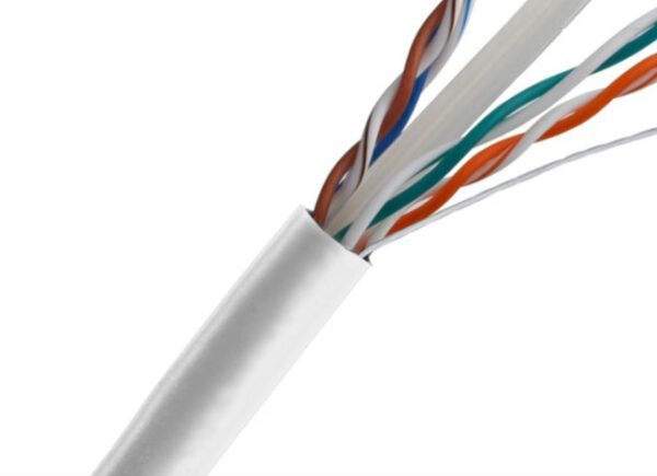 Network Cable, Cat6e, UTP, FT6, 400MHz, White, 305m (1000')