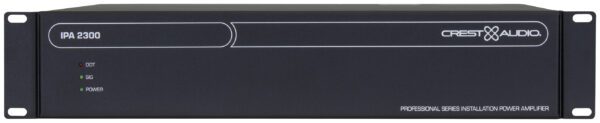 CREST - IPA-2300 300 W Class D Mixer Amplifier, 4-ohm, 25V, 70V and 100V outputs, 2 input, 2U rackmount