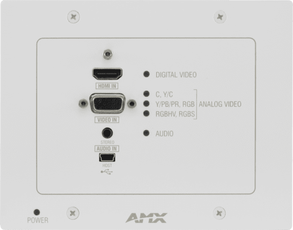 DXLink Multi-Format Wallplate Transmitter, HDCP compliant, white; compatible with DXLink HDMI Receiver Module, Enova DGX DXLink Twisted Pair Input Boa