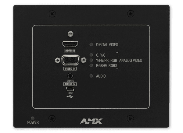 DXLink Multi-Format Wallplate Transmitter, HDCP compliant, black; compatible with DXLink HDMI Receiver Module, Enova DGX DXLink Twisted Pair Input Boa