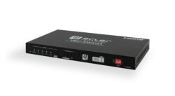VEO-SWM44 is a compact 4K presentation switcher that includes 2 HDMI 2.0, a USB-C and Miracast/Airplay wireless input selection via VEOCast to a singl